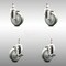 Service Caster 4 Inch 316SS Gray Polyurethane Swivel 10mm Threaded Stem Caster Brake, 2PK SCC-SS316TS20S414-PPUB-M1015-2-TLB-2 - alternate 4